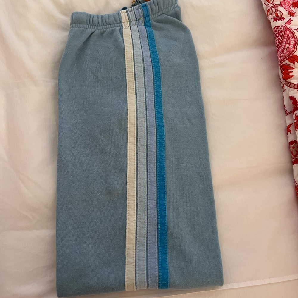 RARE aviator nation five stripe sweatpants!!